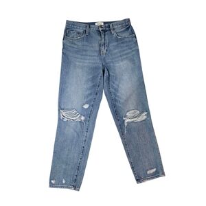 Pistola Presley High-Rise Relaxed Roller Denim Classic Blue Distressed Jeans 27
